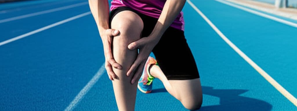 Runner warming up before a run in a Melbourne park